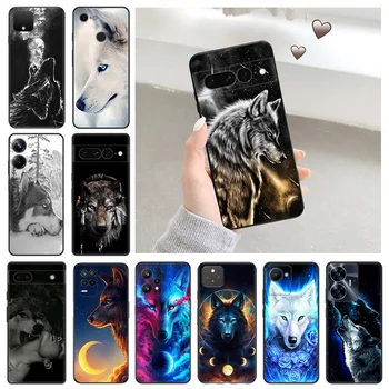 Ice Wolf Moon 실리콘 휴대폰 케이스 커버, Pixel 7A 7 6 5 4 A 3, Motorola Edge40 Pro G52 G72 G53 G73 G200 G 스타일러스 원 퓨전  Best5