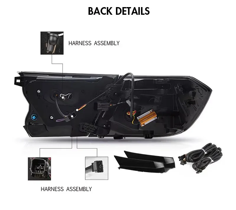 LED Taillights 2017-2024 Car Rear Lamp Headlights Headlamp Tail Light For Honda Accord Inspire 10th 10.5th 11th Gen RGB - Image 2