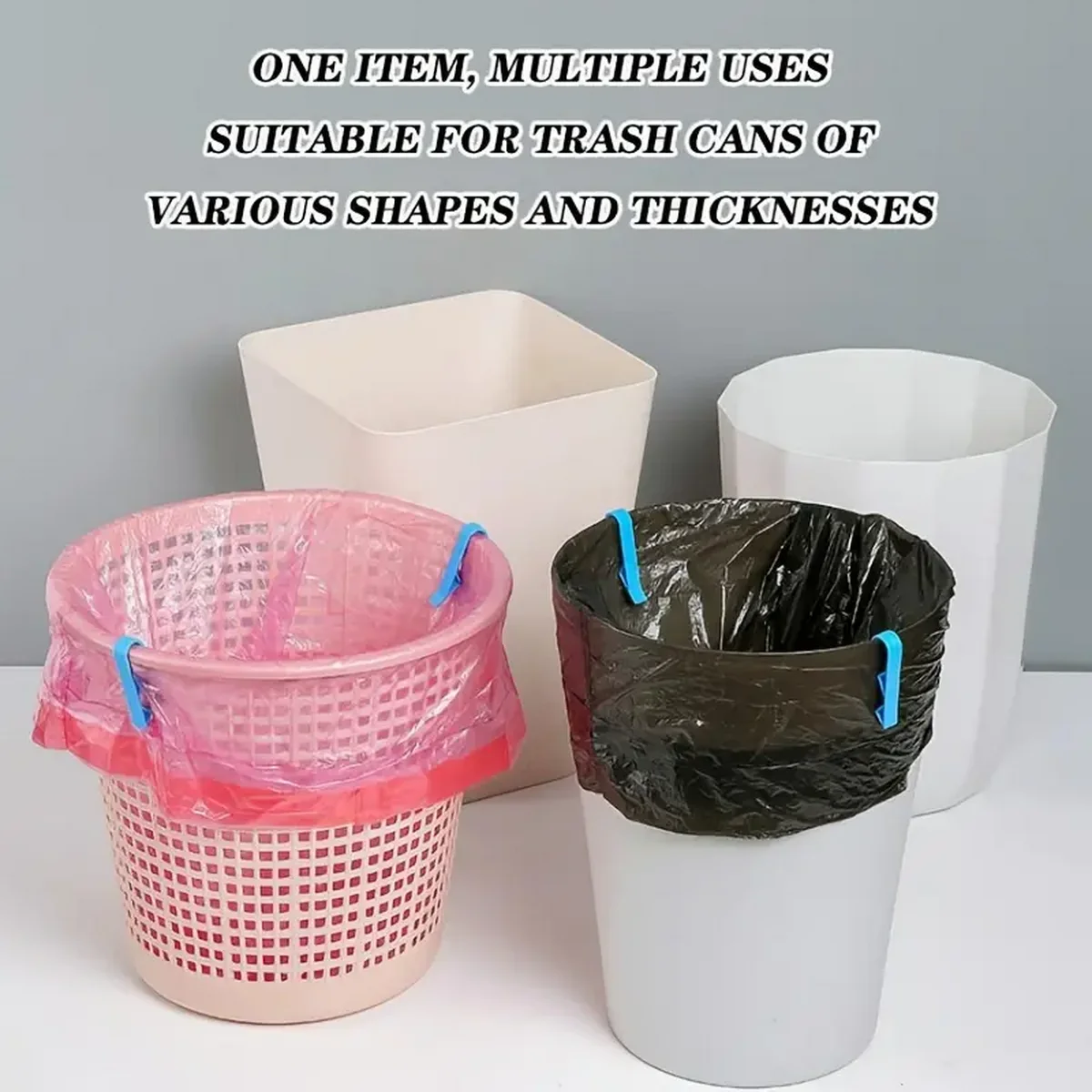 10/20pcs Creative Garbage Barrel Clips - Anti-Slip, Divider, Space-Saving, Easy-to-Use, Durable Plastic Home Supplies