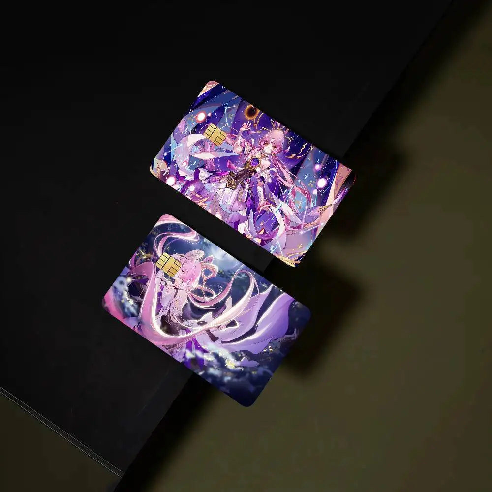 Fu Xuan Honkai Star Rail Card Sticker 4Pcs Credit Card Skin Anti Scratch Bank Debit Card Decal