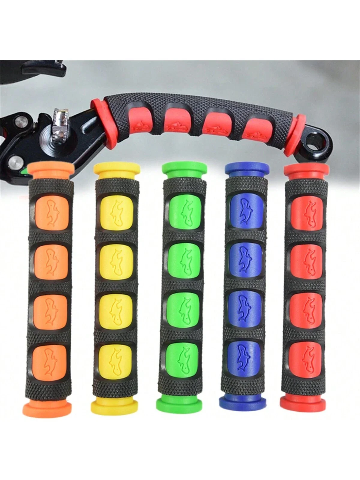 2 Pcs Bike Brake SleeveSilicone Handle  Protective Cover Mountain Road Bicycle Brake Lever Handle Protector Soft Anti-Slip Brake