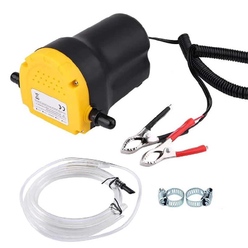 60W Auto Engine Oil Pump 12V/24V Electric Oil/Diesel Fluid Sump Extractor Fuel Transfer Suction Pump Boat Engine