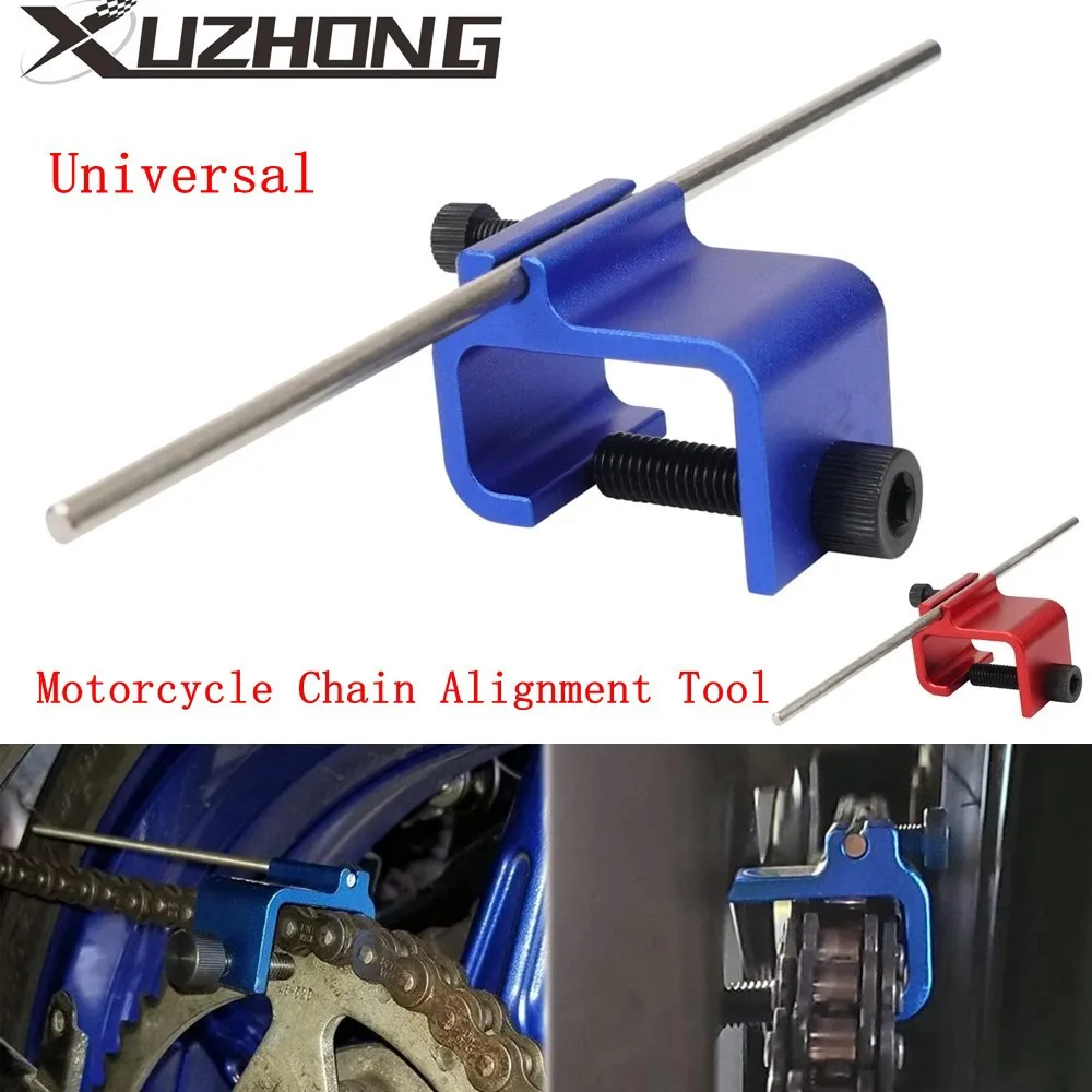 Aluminum Motorcycle Chain Alignment Tool Quick Accurate Alignment Tool Universal for ATV Bike Sprocket Sport Dirt Bike