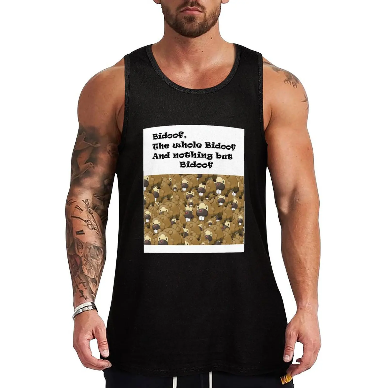 

Nothing but Bidoof Tank Top men gym Clothing men gym clothing