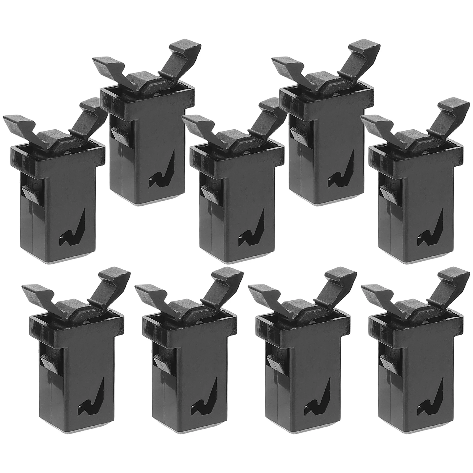 

10 Pcs Trash Can Buckle Spring Accessories Lock Replacement Parts Rubbish Bin Black
