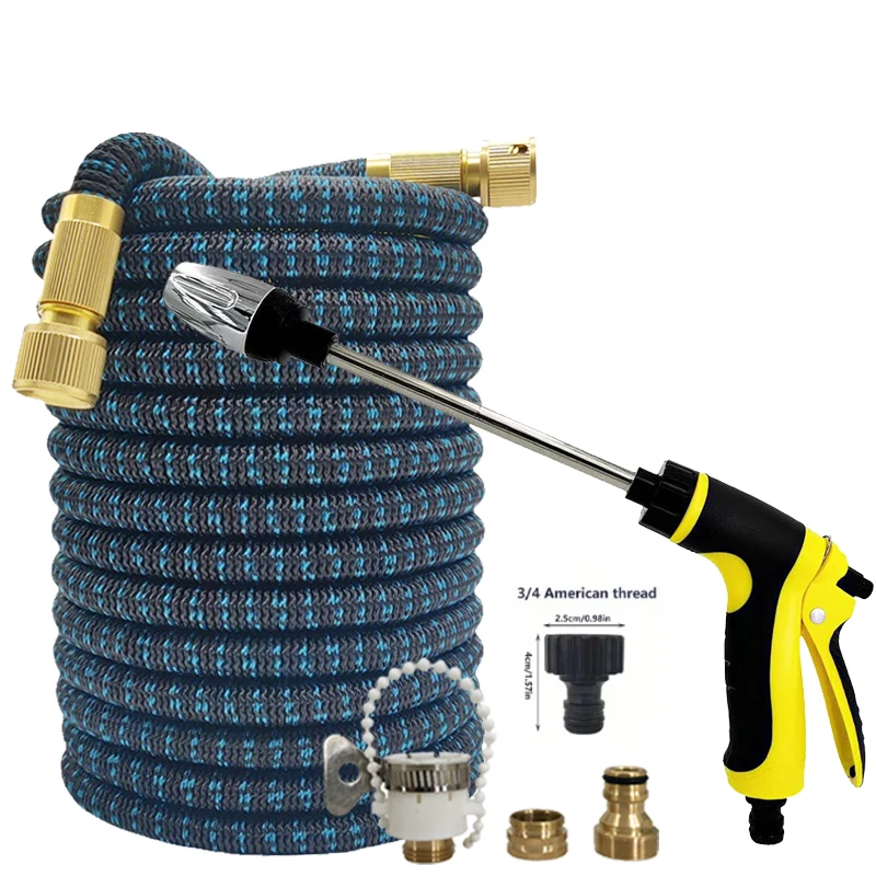 

Расширяемый волшебный шланг для дома, автомойка высокого давления, многофункциональный, водяной пистолет, садовый поливочный шланг, набор для орошения сада