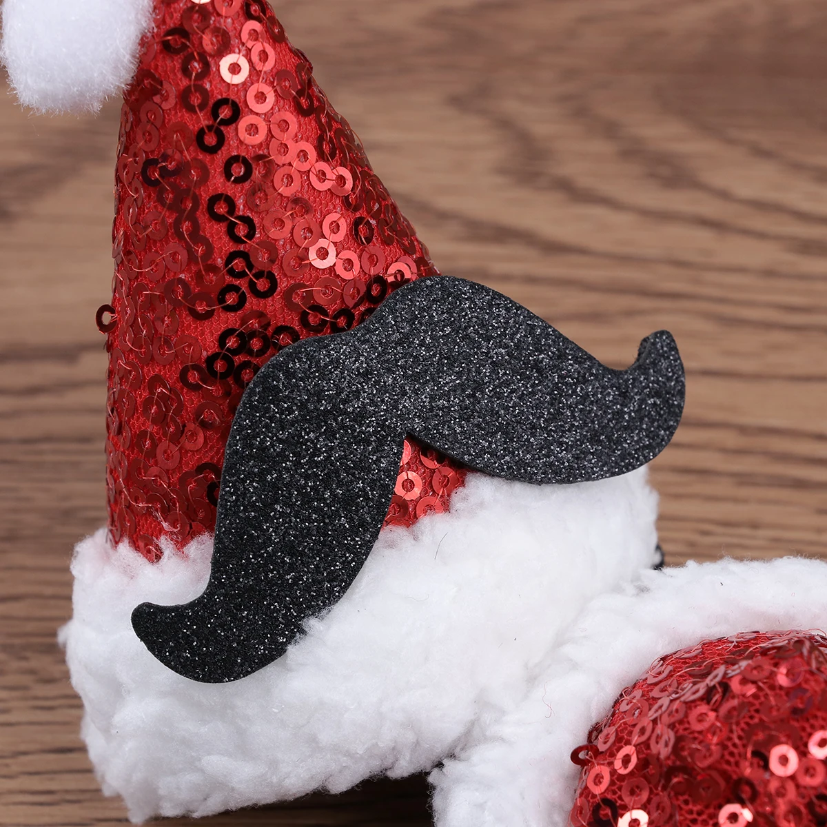 

2 Pcs Hair Clips Sequin Childrens Christmas Hairpins Aldult Red Holiday for Accessories