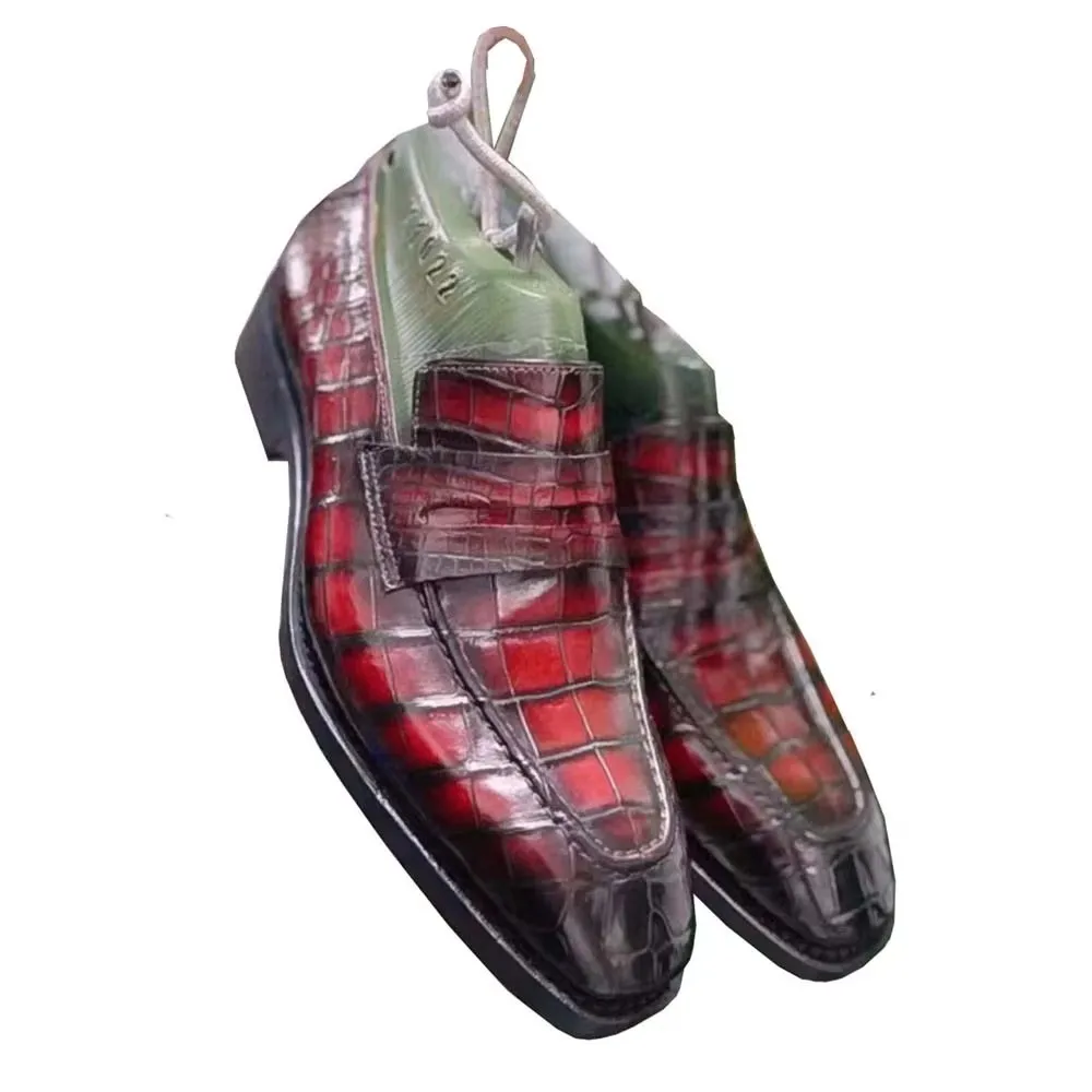 eyuge new men dress shoes male crocodile shoes wedding office business shoes