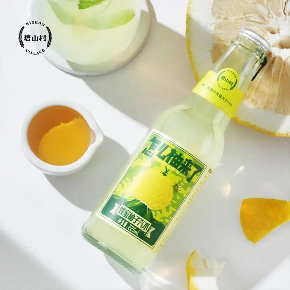 Bishan Village Mel Pomelo Soda, 225ml x 24 Garrafas