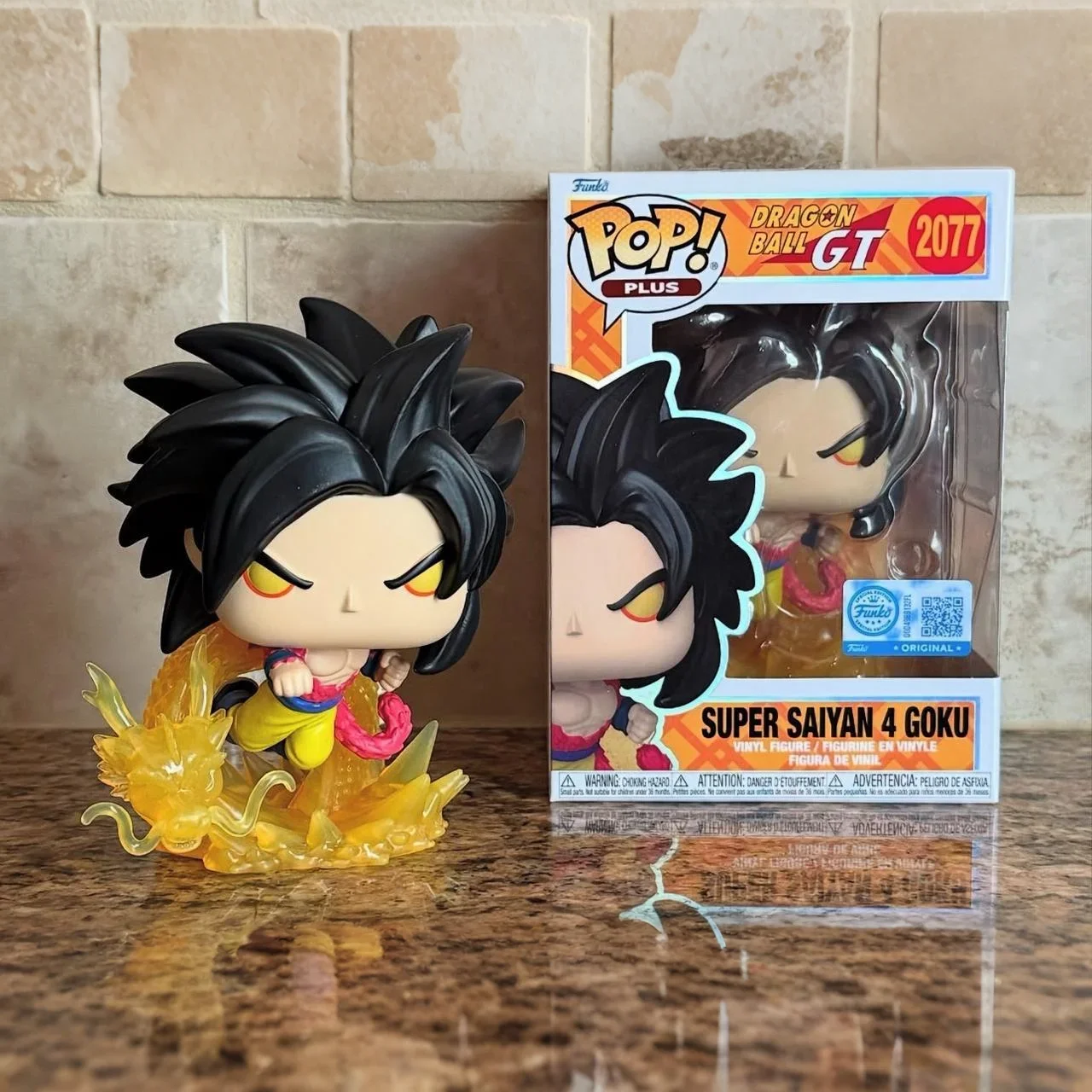 Figuras más Super Saiyan 4 Goku (puño de dragón) # 2077 ¡Funko Pop! Regalos de estatuilla coleccionables de edición limitada de Dragon Ball de 5,1 pulgadas