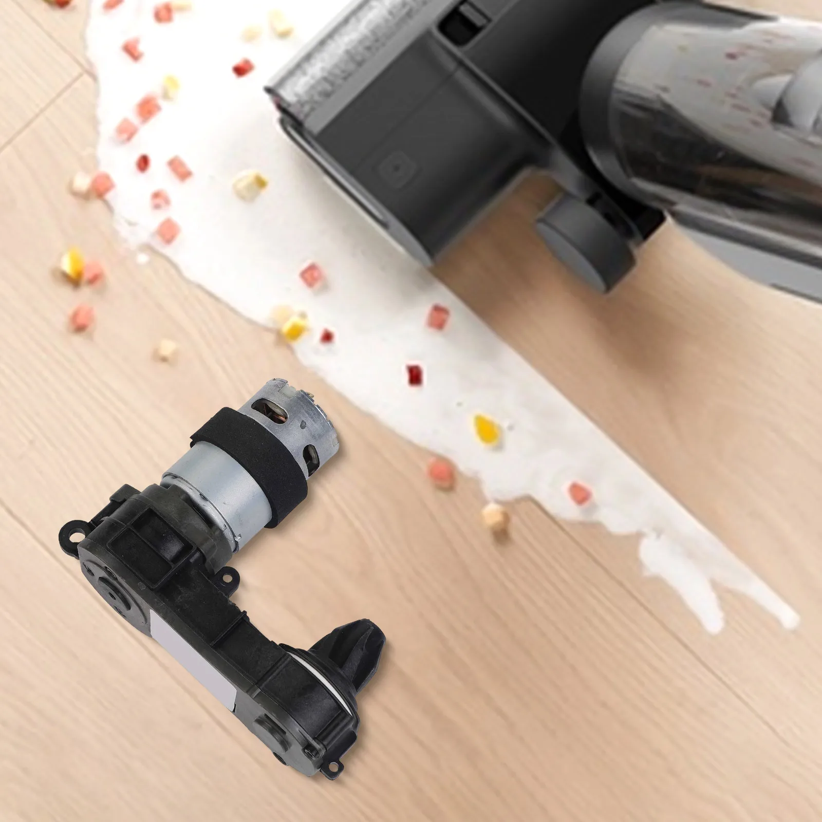 For H12 Model Spare Brush Motor Vacuum Cleaner Brush Silver Robot Vacuum Easy Installation Optimal Functionality Replacement