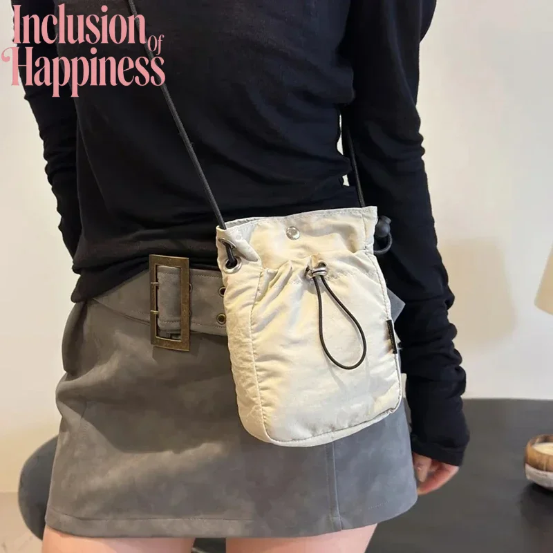 

Универсальная нейлоновая сумка для телефона через плечо, легкий маленький рюкзак для выхода на выход, простой и модный свободный сменный чехол для наушников