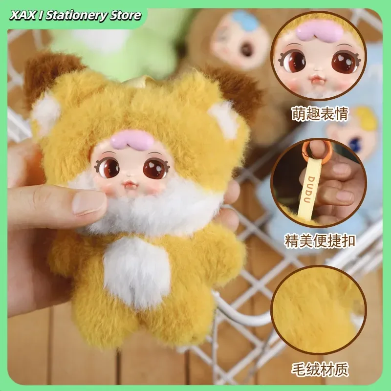 2025 New Cute Milk Candy Keychain Box Blind Mysterious Backpack Pendant Car Key Decoration Doll Small Plush Blind Box Gift Toy