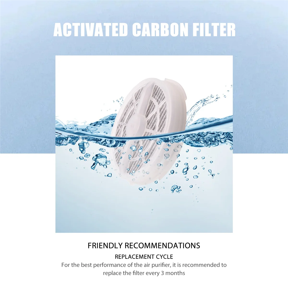 4 Pack True HEPA Replacement Filter Compatible for RIGOGLIOSO GL2103 JINPUS GL-2103 and LTLKY 900S Desktop Air Purifier