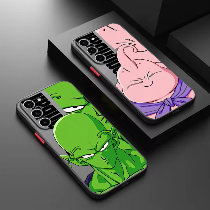 D-Dragon Ball Goku Cute Art Frosted Translucent For Samsung A53 A52 A33 A32 A51 A71 A21S A13 A73 A50 A22 A12 5G Cover