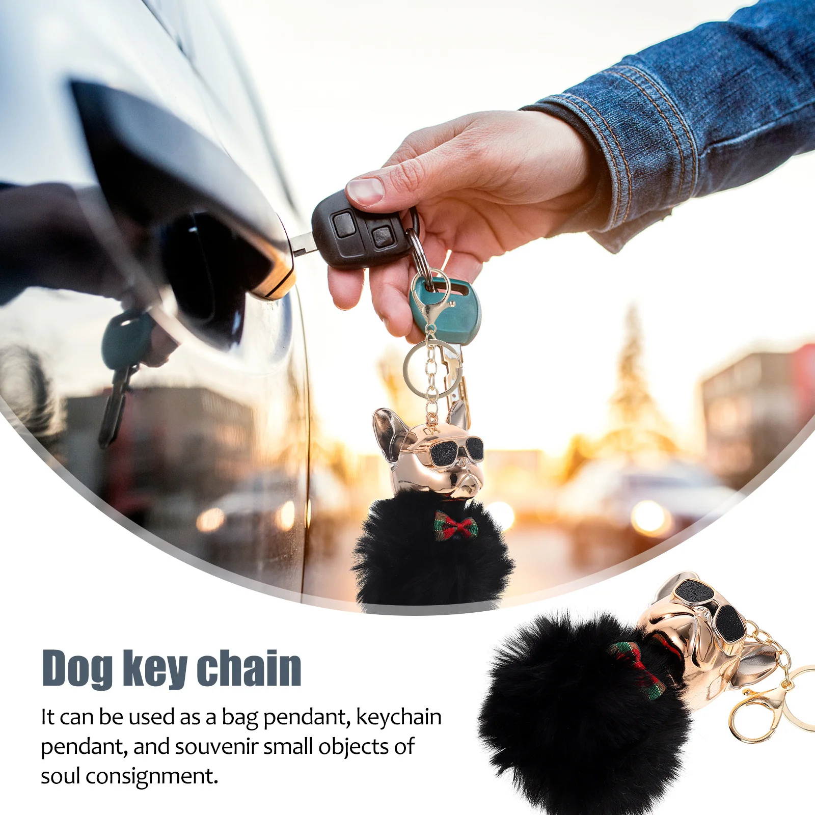 

Прочный прочный брелок для ключей с собакой, подвесная сумка, рюкзак, подвесной орнамент, украшение, шикарный вид, подарок на день рождения, Рождество, Пасха