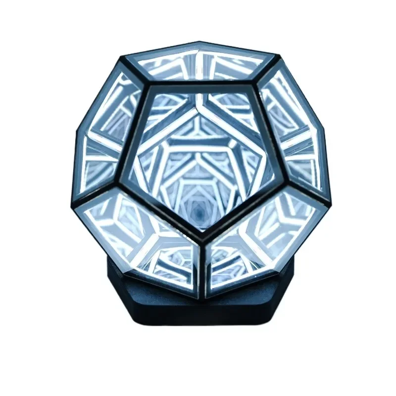 Cosmic Rubik's Cube Multimedia Abyss Light Tabletop Ornament