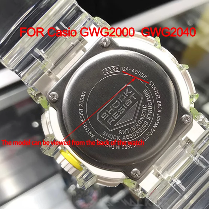 Watch Accessories For Casio G-Shock GWG-2000 GWG2040 Mudmaster Series Resin Strap Men Sports Waterproof Rubber Replacement Band