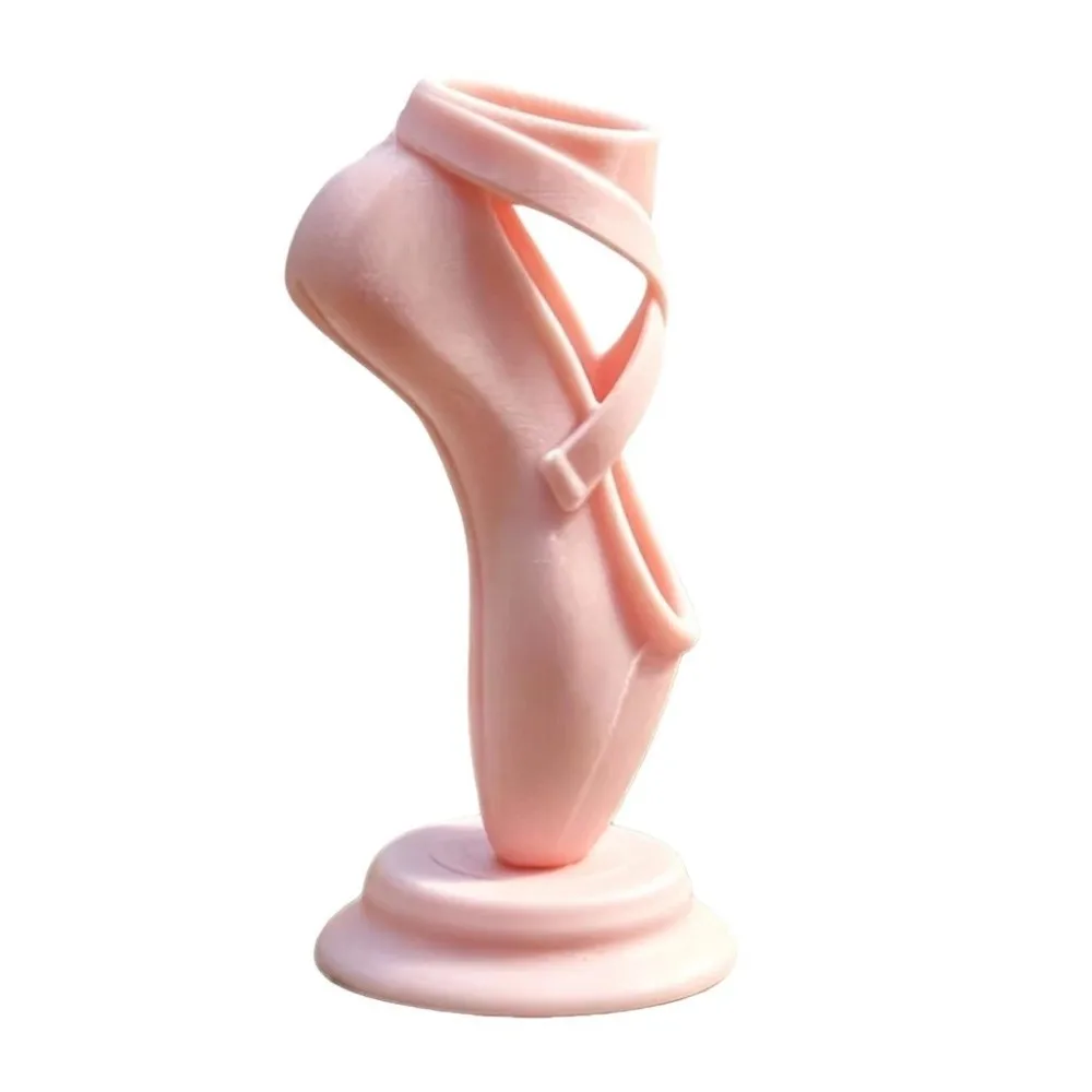 Funny Ballet Shoe Pen Holder PLA Elegant 3D Printed Pen Stand Stable Vanity Storage Organizer Ballet Shoe Ornament Gift Idea