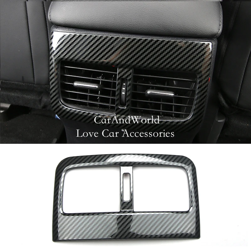 

For 2019-2025 Mazda 3 Axela Rear Row Air Condition Outlet Vent Frame Cover Interior Stainless Trims Decoration Car Accessories