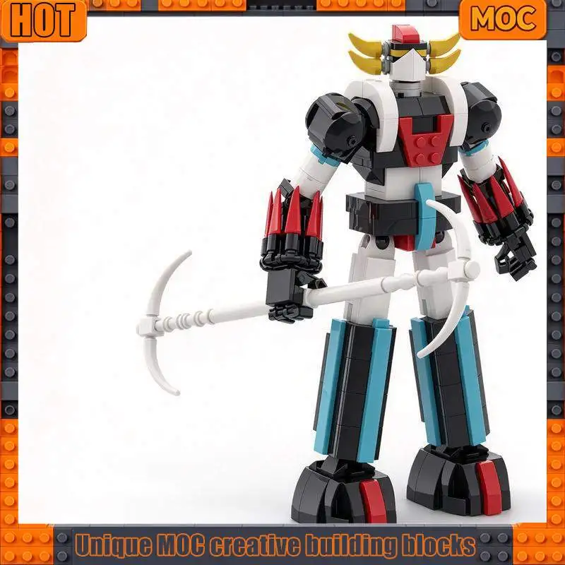 476PCS Giant Mecha Robot Warrior Model Custom Building Blocks Retro Collection Display Gifts for Boys Home Decoration Toys