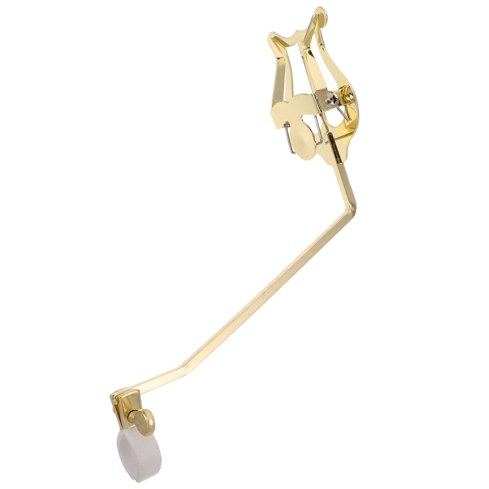 

Gold French Horn Clip Compact Lightweight Marching Band Lyre Sheet Music Holder Secure Adjustable Wind Instrument Accessories