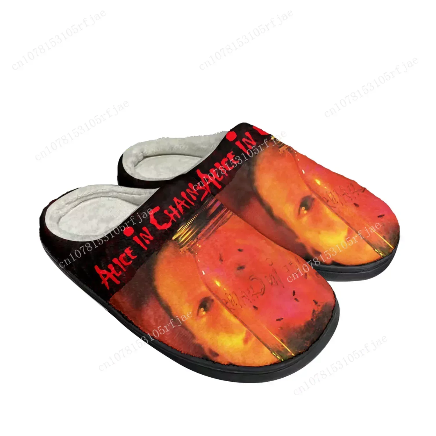 Alice In Chains Metal Rock Band Pop Home Cotton Custom Slippers Mens Womens Sandals Plush Bedroom Keep Warm Shoe Thermal Slipper