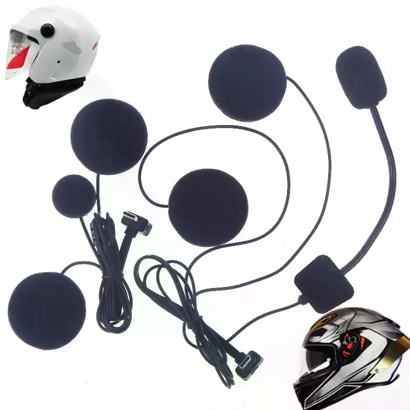 1Set Helm Bluetooth Headset Accessoires Voor LEXIN B4FM/GTX/G2P/G16/G1/MeshCom/Novus motorfiets Audio Kit