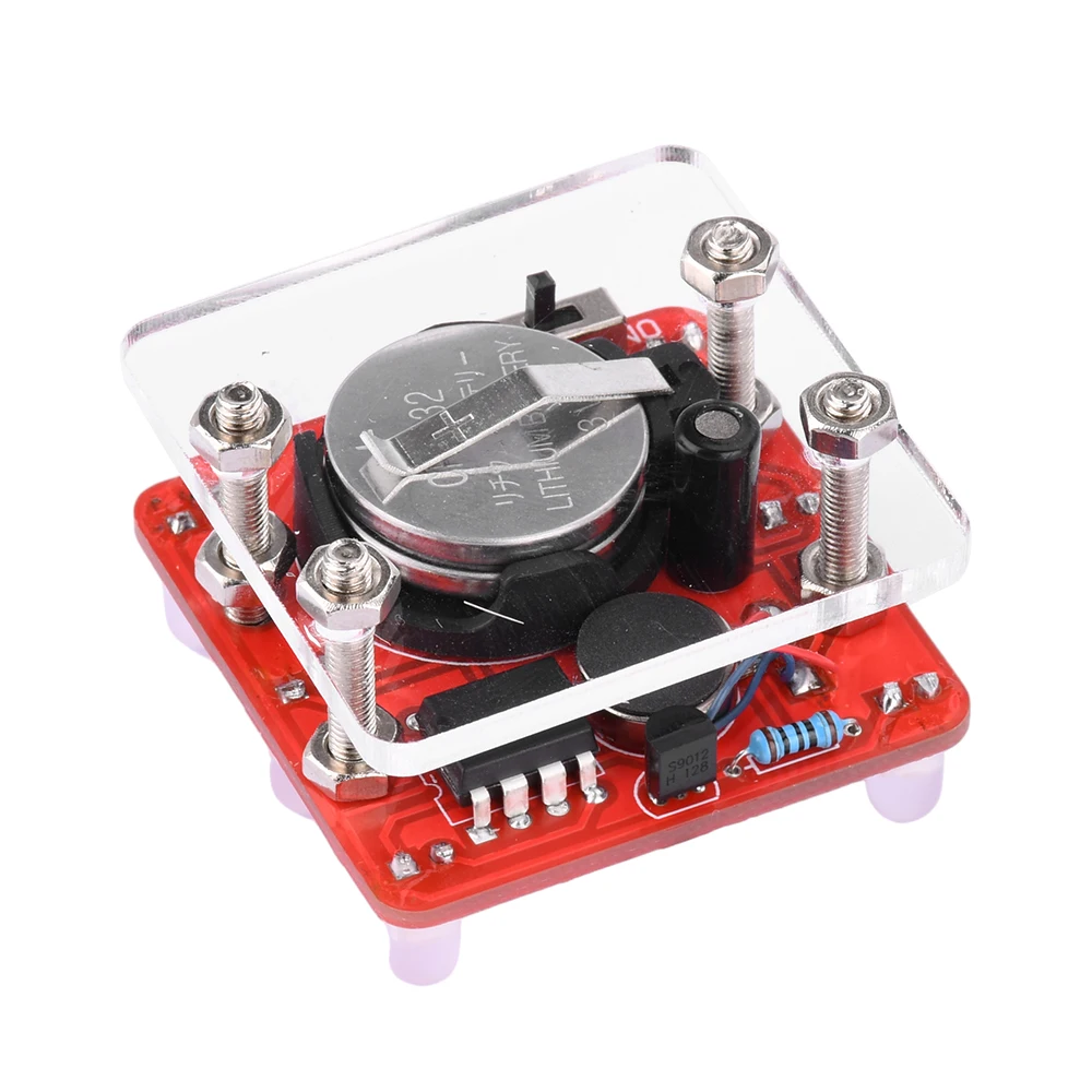 Diy Wobbling Led Dice Kit with Small Vibrating Motor Fun Electronic Soldering Practice Board Kit
