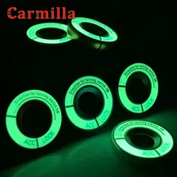 Luminous Key Ring Ignition Switch Protective Sticker for Volkswagen VW Passat Bora Polo T-Cross Golf 4 5 6 Jetta MK5 MK6 Tiguan