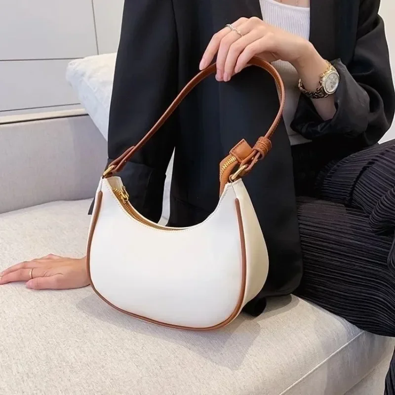 

Women Bag Luxury Designer Clutch Handbags Solid Color Leather Underarm Shoulder Bag Casual Female Shopper Tote Luxury Hobos Bags