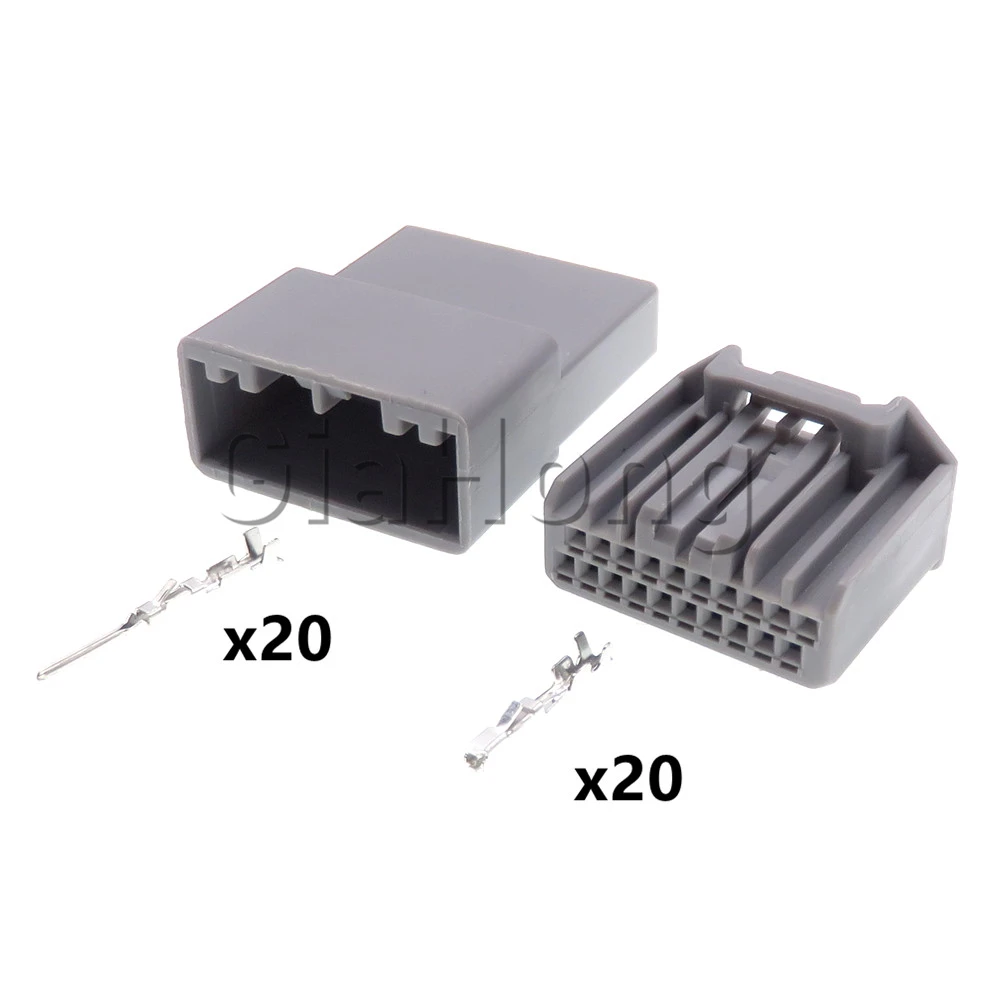 1 Set 20 Ways AC Assembly Small Current Cable Socket For Honda MX34020SF1 Auto Accessories MX34020PF1 Automotive CD Player Plug