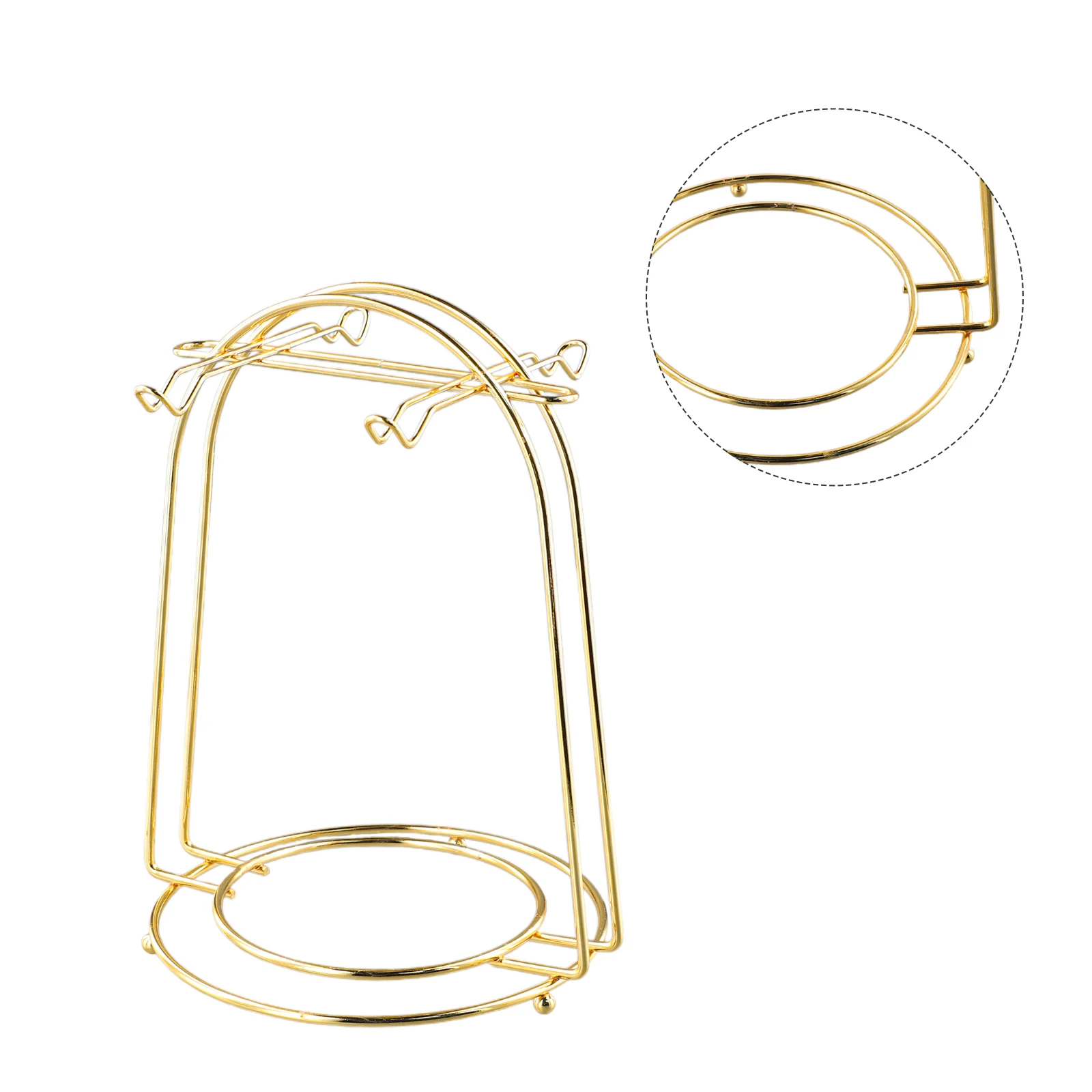 High Performance Stainless Steel Tea Cup Rack Display Stand for Saucers and Cups with Effective Water Drainage and Sturdy Design