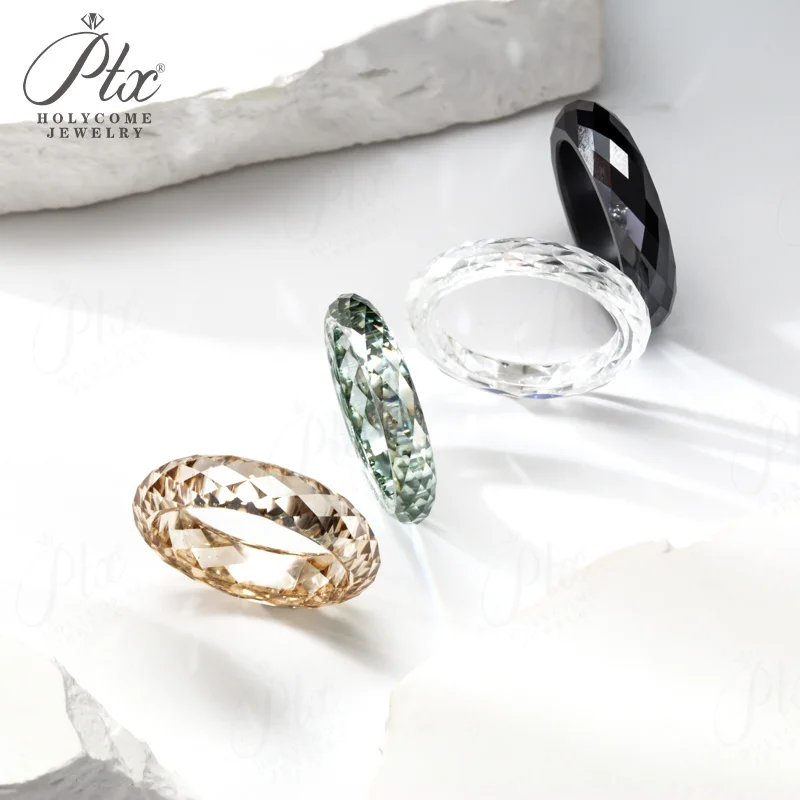 100 % Moissanit-Ring, Jubiläumsgeschenk, luxuriöser, hochwertiger, seltener Schmuck, kostenlose Kette als Geschenk, Diamant-Tester ​ Factory Outlet – Detail 4