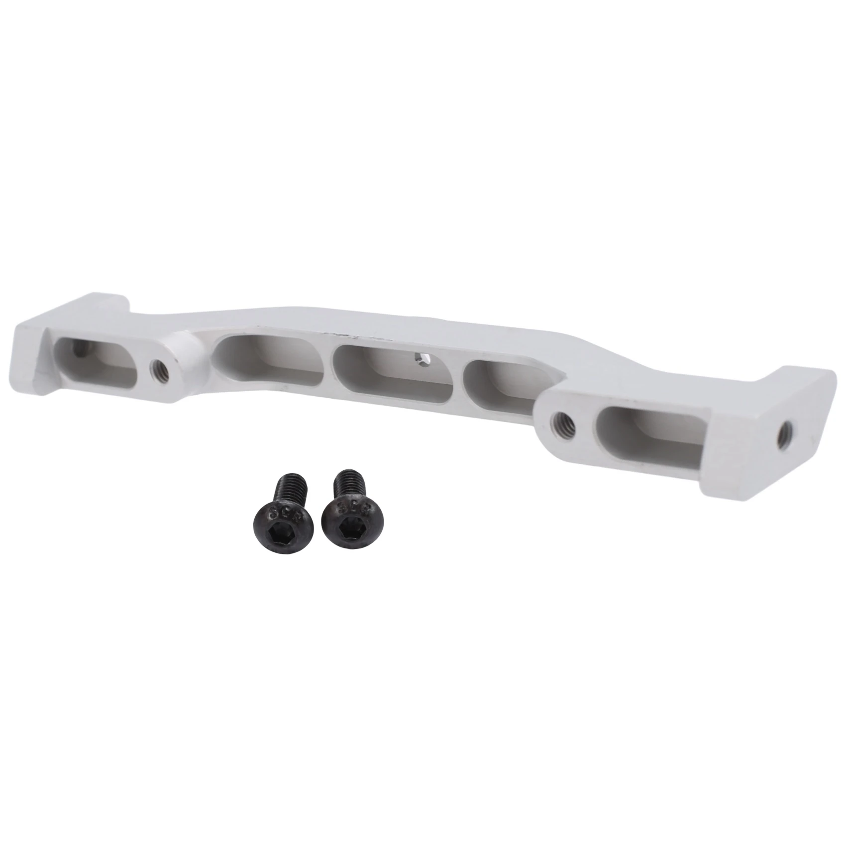 Varilla de soporte de marco inferior de soporte de chasis de metal para piezas de coche trepador de control remoto Axial SCX6 JLU AXI05000 1/6, Plata