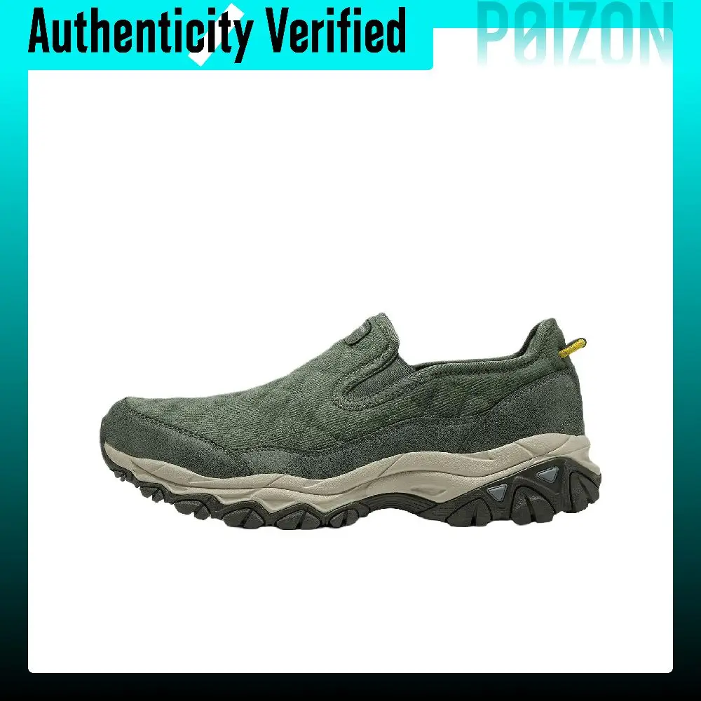 Skechers OUTDOOR Mesh, Artificial Leather Abrasion-Resistant Low-top Mountaineering & Hiking Shoes Men's Olive Green 237436-OLV