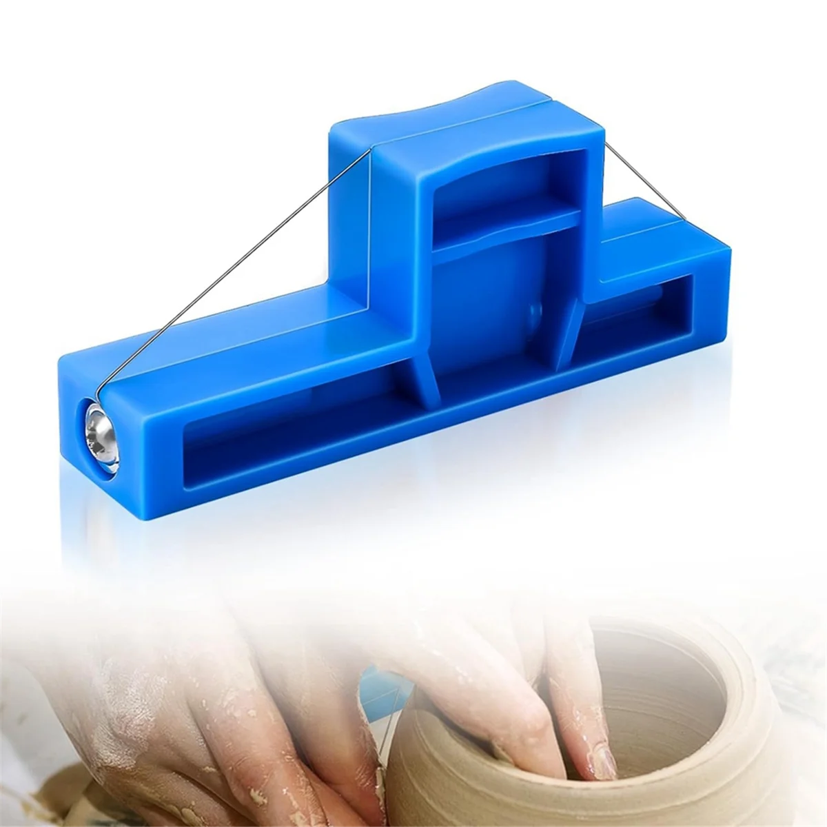 Angle Cutting Clay Tool Steel Wire Bevel Cutter Small Pottery Angle Cutter Plastic Pottery Trimming Tools