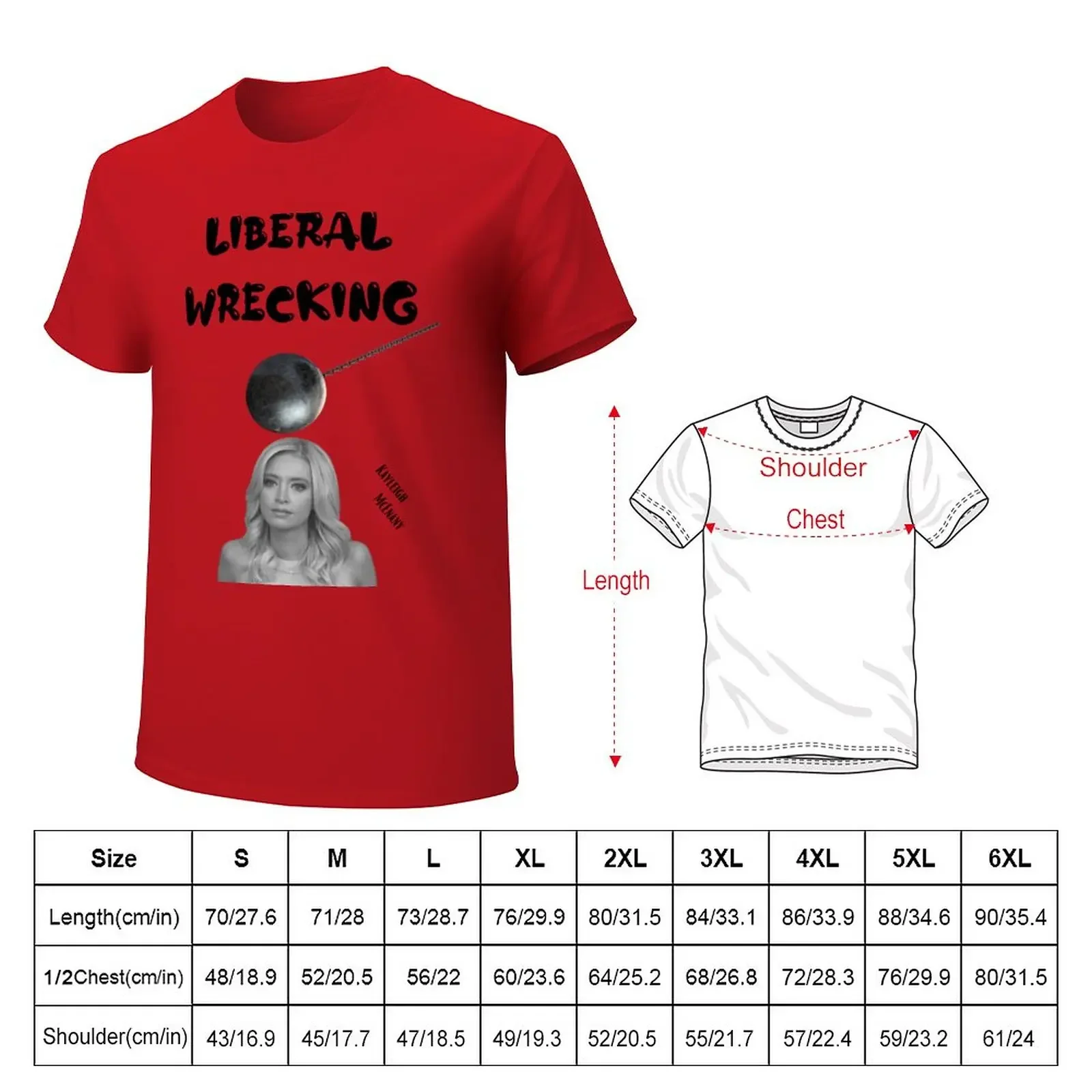 Kayleigh McEnany liberal wrecking ball T-Shirt blanks sports fans mens graphic t-shirts hip hop