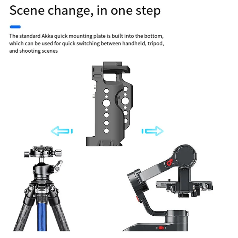 Full Camera Cage Rig Protective Frame For Sony A7C2 A7CR A7CM2 A7CII DSLR Tripod Cold Shoe Mount Easy Install Easy To Use-AU47