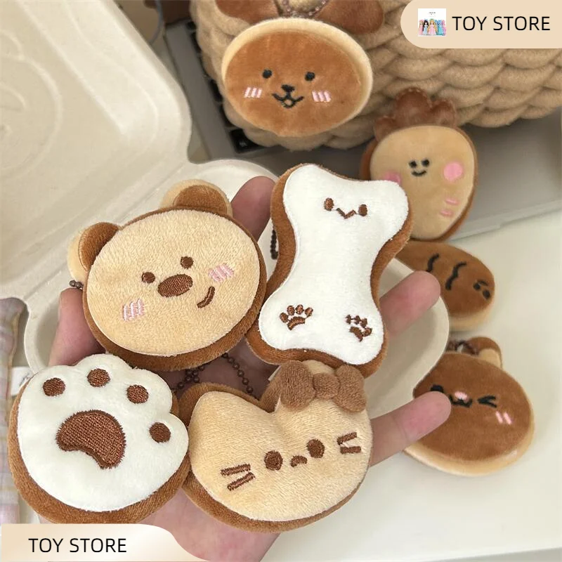 

Cute Cartoon Animal Fish Bear Dog Plush Keychain Pendant Decorative Soft Stuffed Doll Toy Keyring Backpack Pendant Decoration