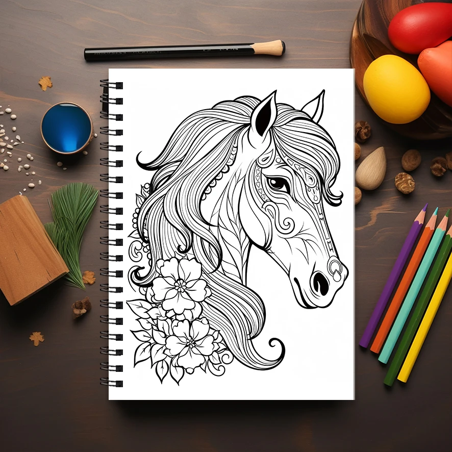 Primordial Beasts Coloring Book - 8.3x 11.2 Inch 22 Page Coloring Book - Helps Reduce Stress and Ease Emotions