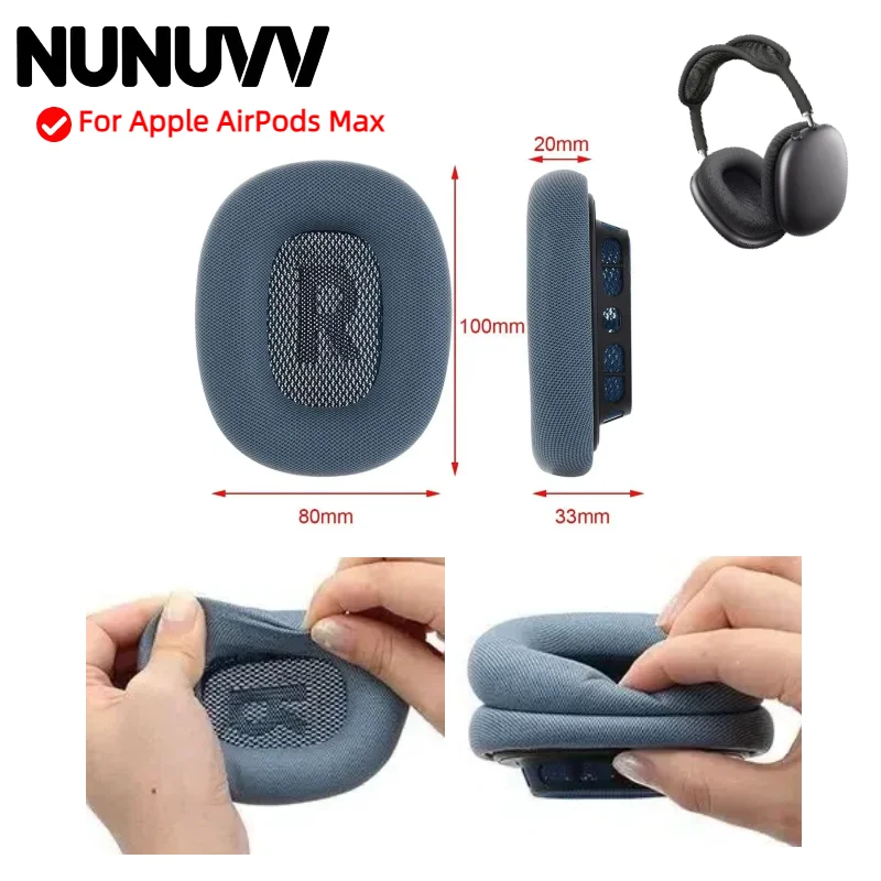 

Earphone Ear Pads For Apple AirPods Max Earpads Sponge Soft Foam Cushion Replacement Headphones Accessories