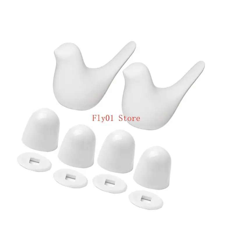 

Decorative Motorhome Toilet Hardware Covers Ceramic Bird Universal Size Rust Resistant Bath Fixture