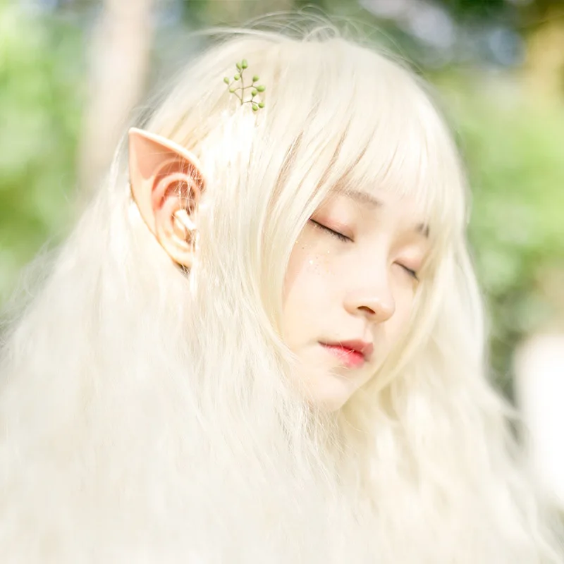 10/12cm Angel Elf Ears Latex Fairy Angel Cute Elf Ears Fairy Angel Dress Up Cosplay Halloween Party Decoration Adult Kids Props