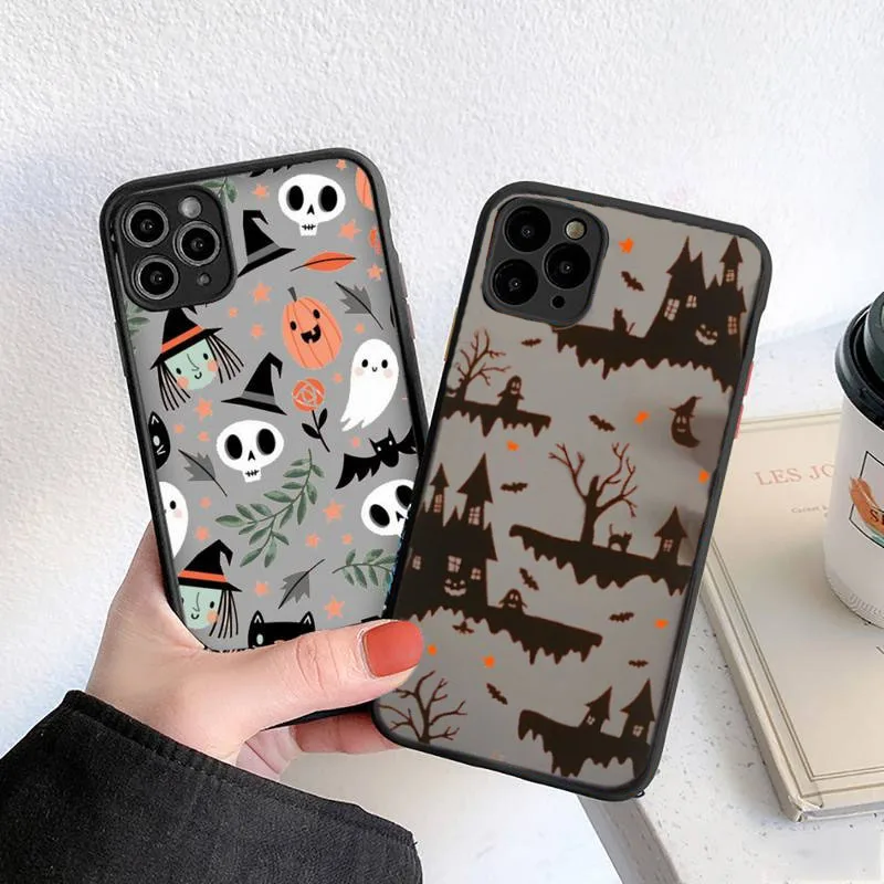 Halloween Phone Case for iPhone 15 14 13 12 11 Pro Max XR X XS Max Mini 7 8 Plus SE Shockproof Matte Cover for iPhone 11 case