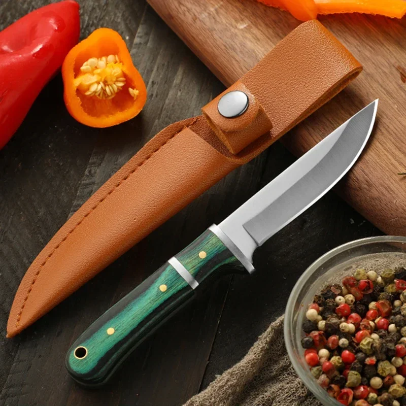 

Small sharp fruit knife, high hardness multifunctional stainless steel portable dining knife, peeler knife, self-defense knife