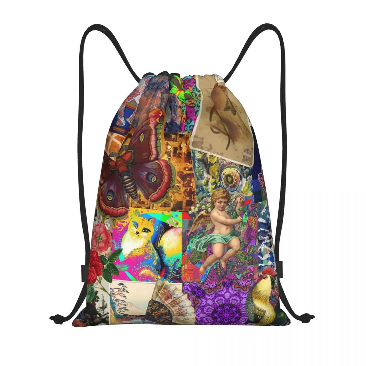 Custom Victorian Angel Love Drawstring Bags Women Men Lightweight Renaissance Art Sports Gym Storage Backpack