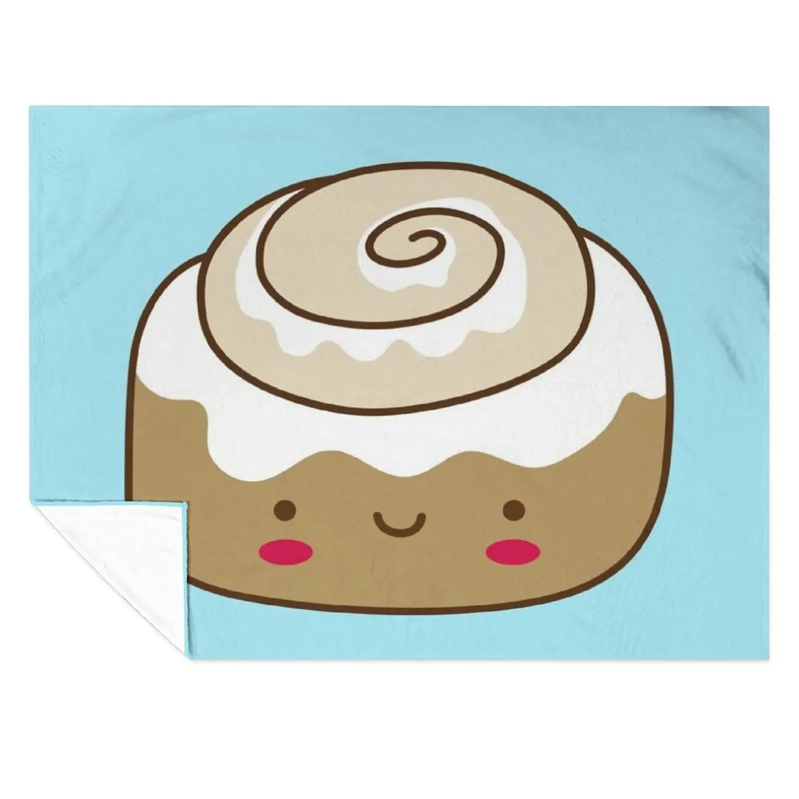 

Cute Kawaii Cinnamon Bun Throw Blanket Sofa Quilt Soft For Baby For Sofa Thin Blankets