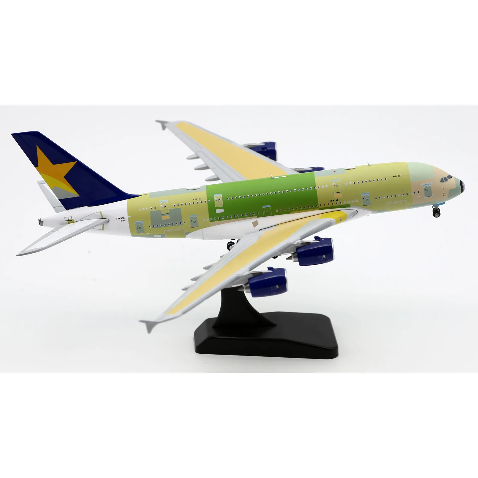 SKYMARK Airline "métal nu" Airbus A380 Diecast Aircraft Jet Model F-WWSL Cadeau d'avion à collectionner en alliage XX4469 Ailes JC 1:400