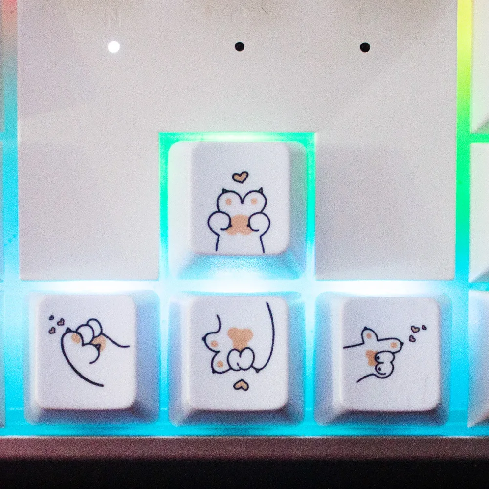 Cute Keycaps For Mechanical Keyboards - R1 Height - ABS Material - 4Pcs Replacement Cap for Arrow Keys and All R1Keys